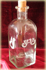 Botella de Cristal Motivo Judería de Segovia